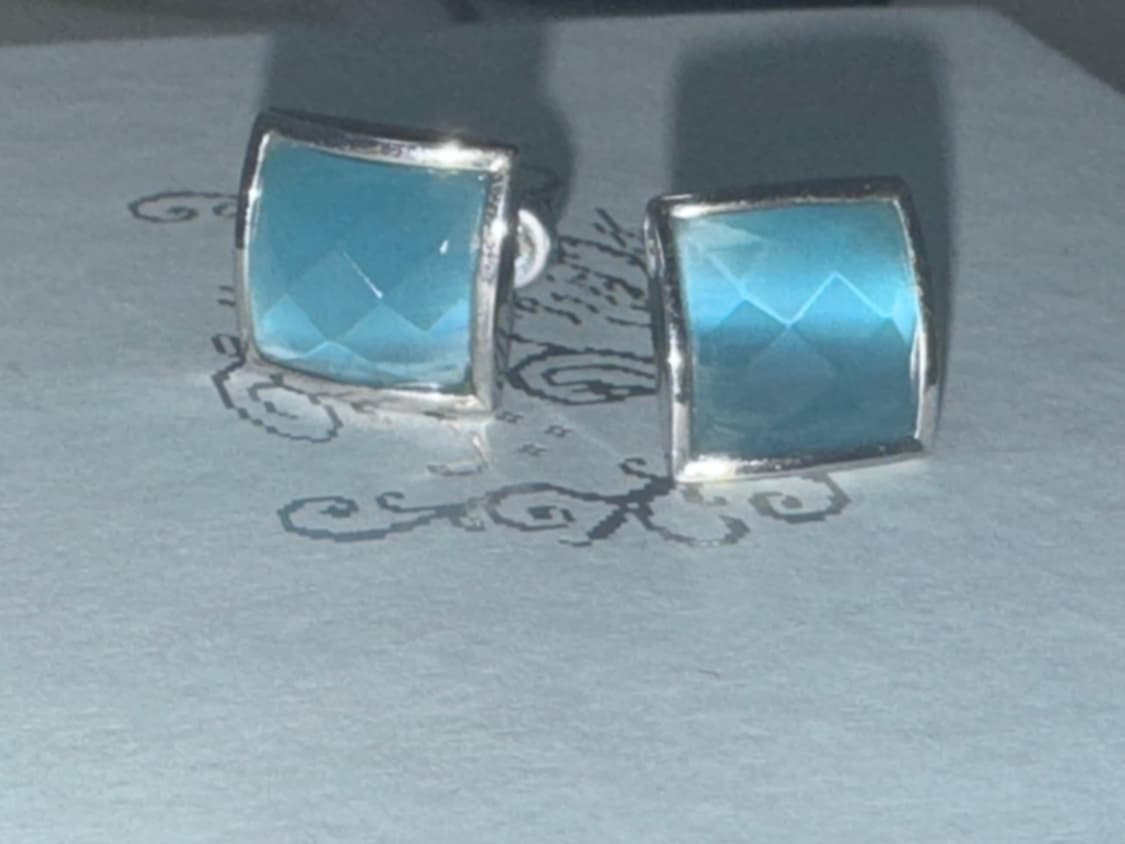 빈티지 블루 귀걸이 상품이미지1