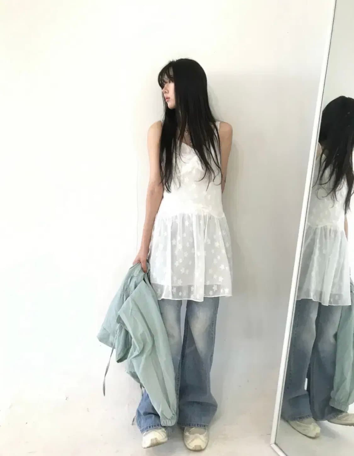 히피디피 chiffon stars ops white 상품이미지1