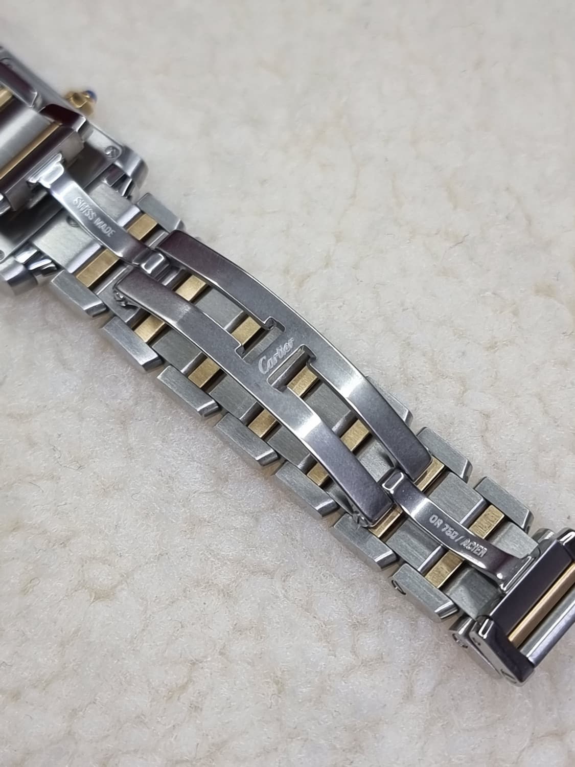 까르띠에 탱크 프랑세즈 18K 콤비 S 쿼츠 여성시계 06년 상품이미지5