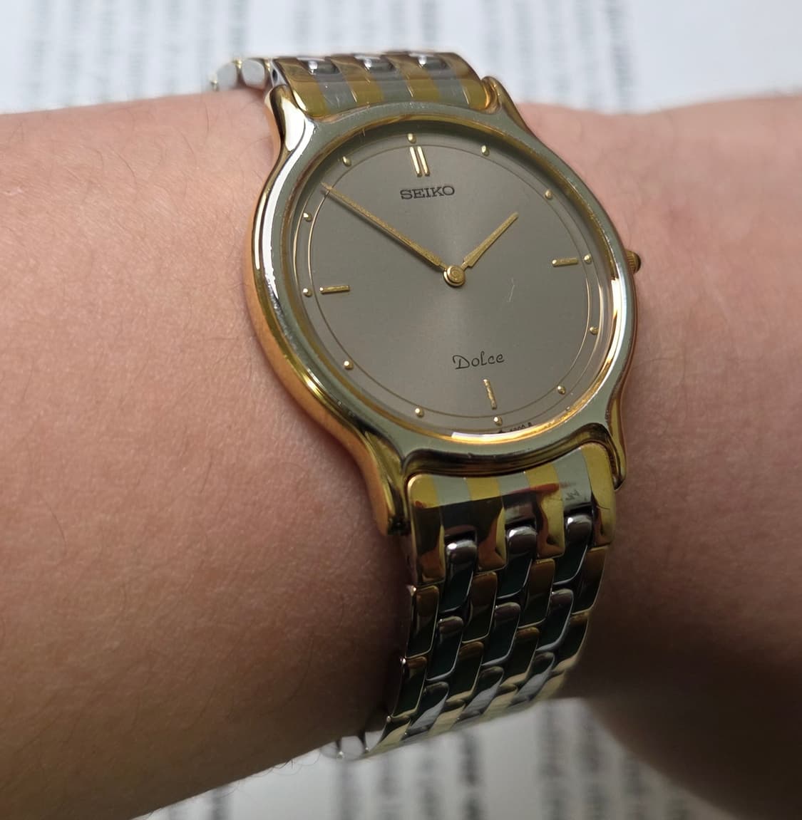 빈티지 세이코 돌체 순정 그레이다이얼 슬림쿼츠 브레이슬릿 ver. 상품이미지10