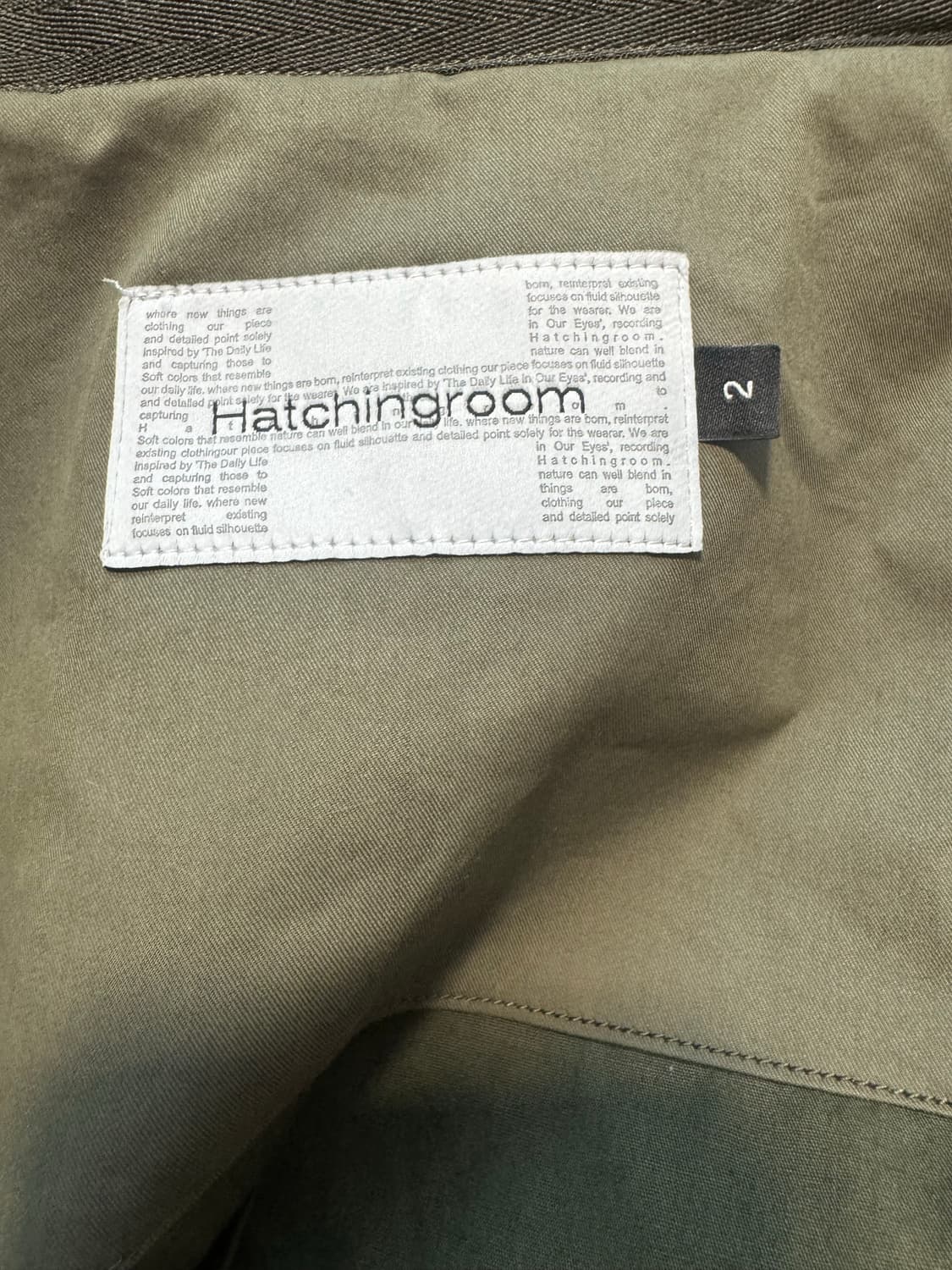 [2] 해칭룸 다이애그널 diagonal 집 자켓 v2 올리브 상품이미지3