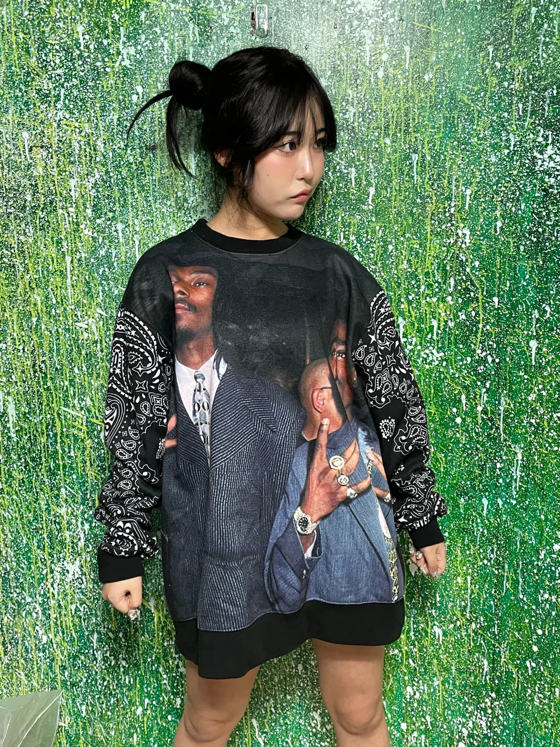 스눕독 올드스쿨 힙합 빈티지 맨투맨 스웻셔츠 2XL 상품이미지1