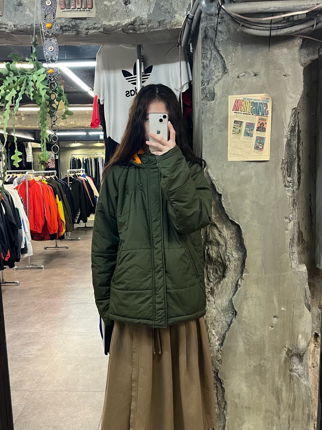 언더아머 후드 점퍼 카키 #csz1973 상품이미지2