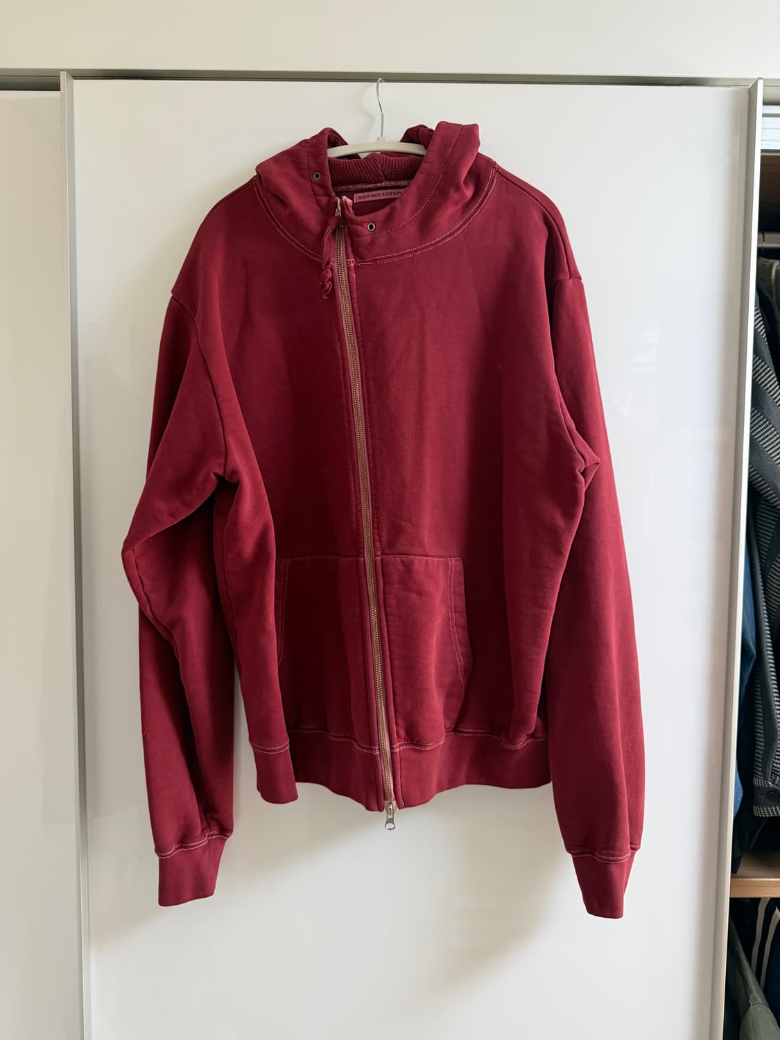 서피스에디션 집업 레드 L 상품이미지1