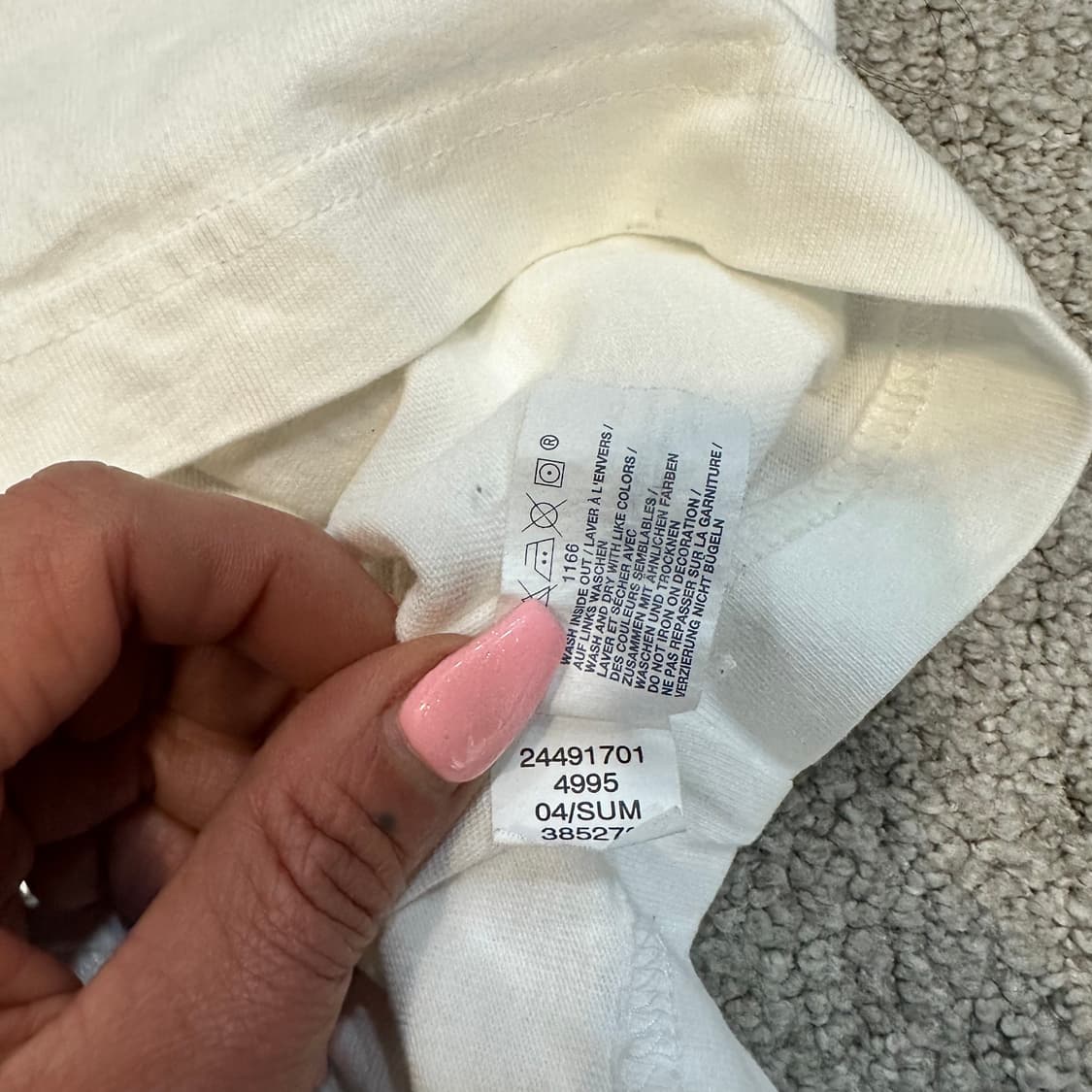 갭 풋볼 그래픽 미디크롭 반팔티M 상품이미지6