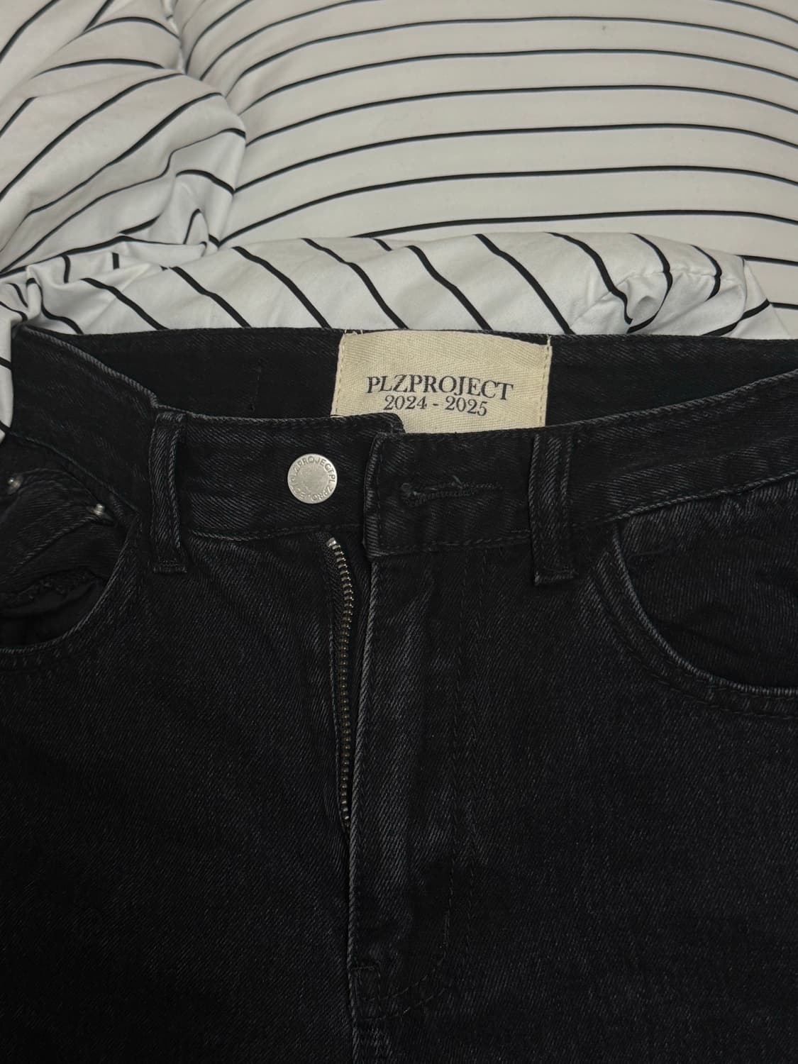 플리즈프로젝트 부츠컷 데님 블랙 1 size 상품이미지4