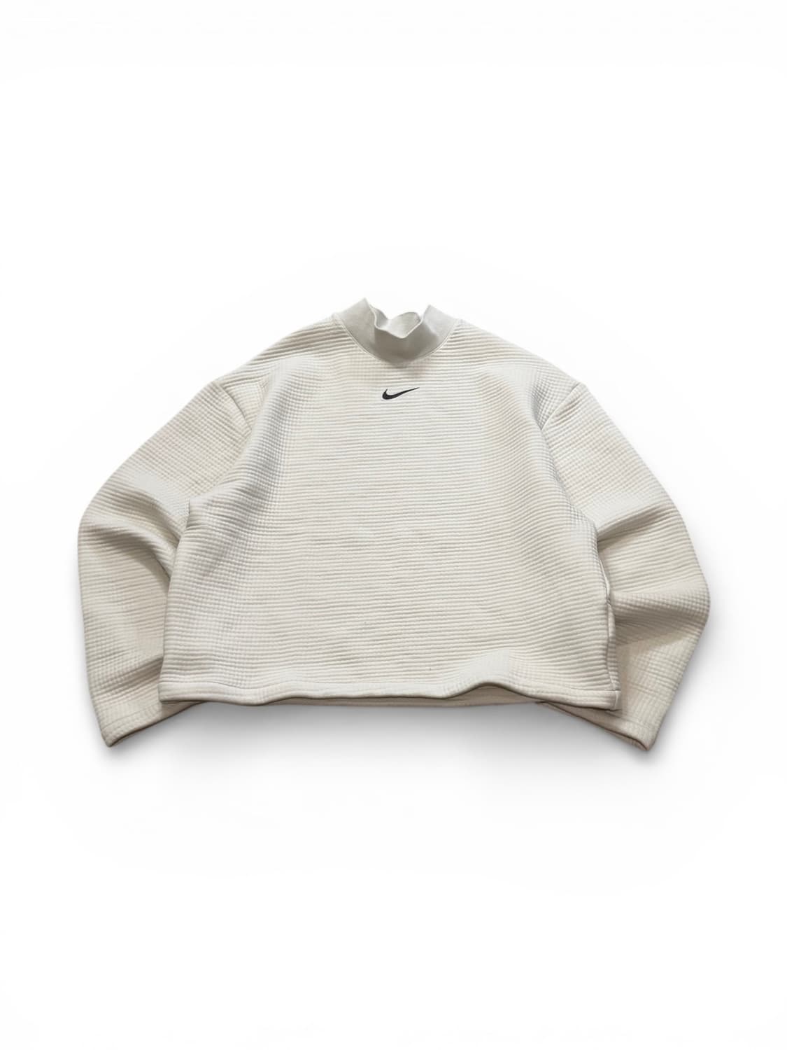 Nike 센터 로고 하프 목폴라 엠보싱 맨투맨 상품이미지1