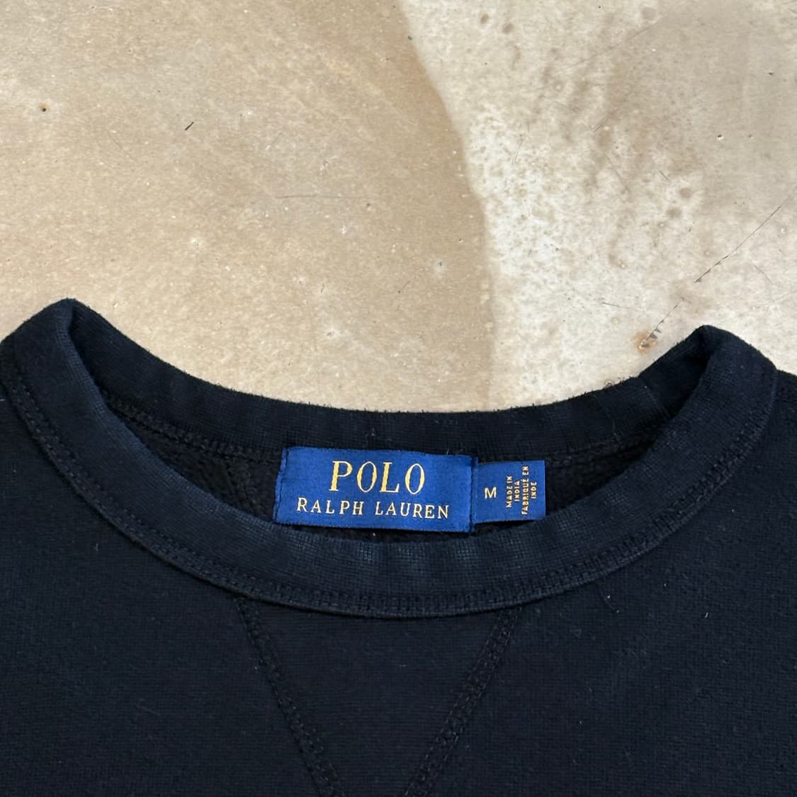 M 폴로랄프로렌 블랙 기모 맨투맨 상품이미지6