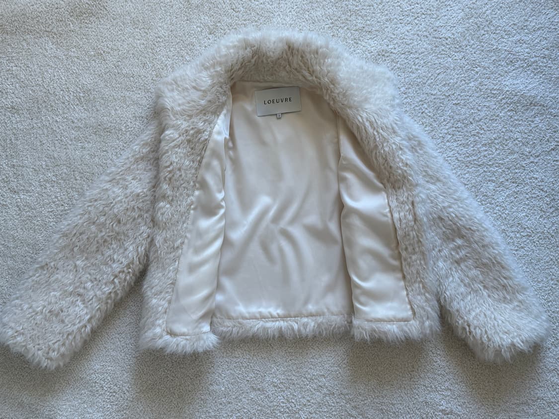 [루에브르] 폭스퍼 하이넥 숏자켓 (사이즈 2) 상품이미지6