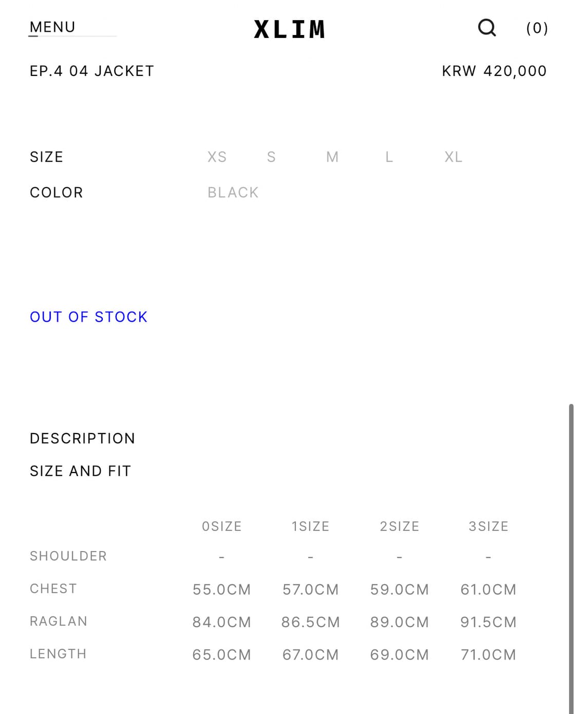 xlim ep4 jacket 상품이미지2