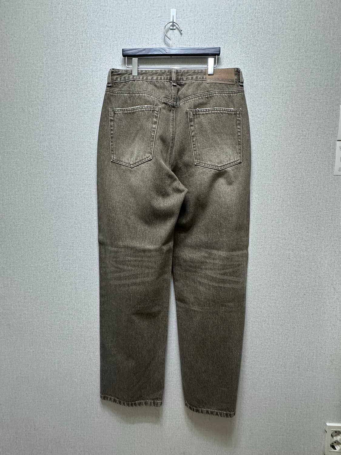 인사일런스 KIPAS 세미와이드 데님 팬츠 VINTAGE KHAKI 상품이미지2