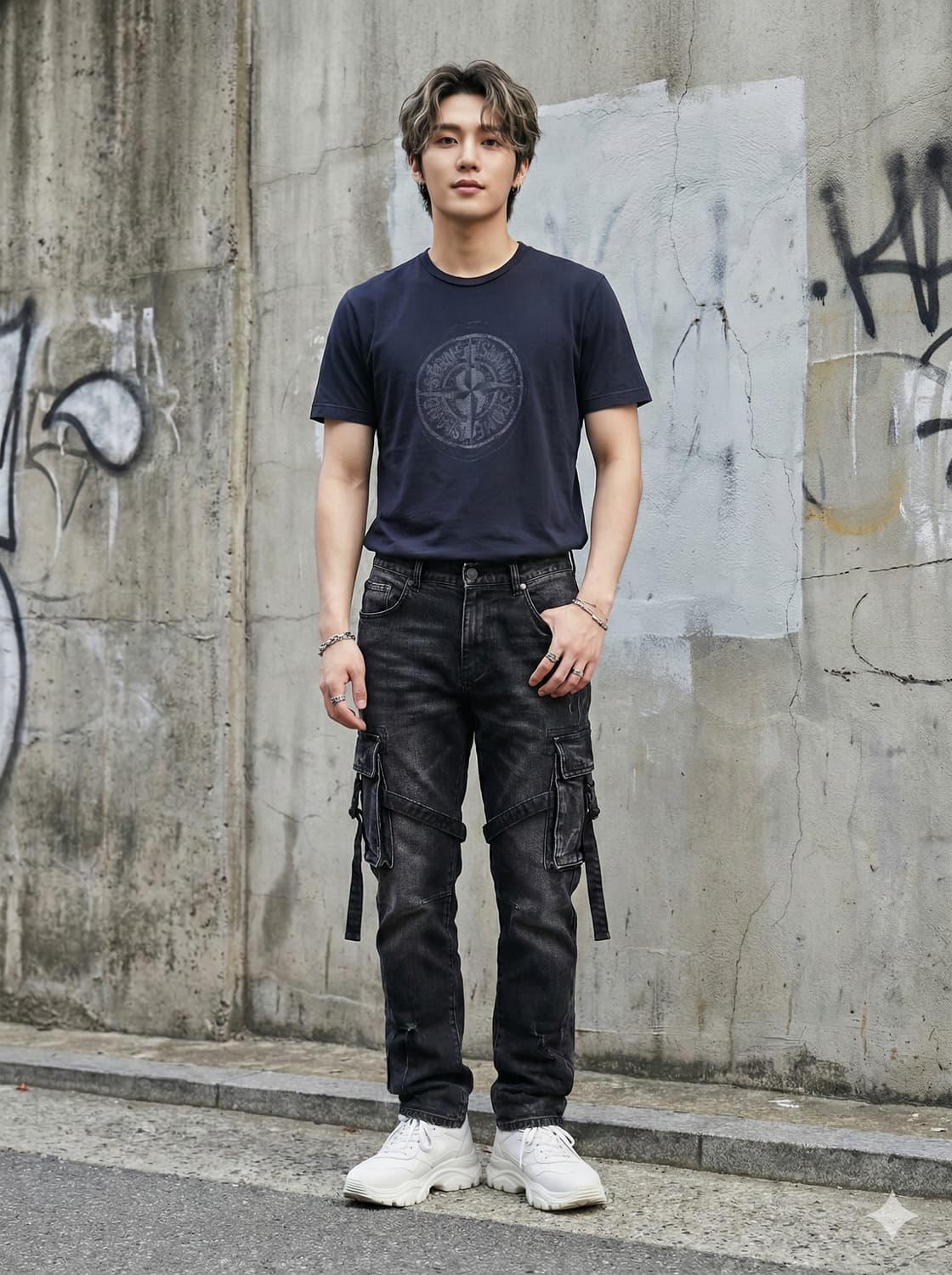 스톤아일랜드 빅 컴퍼스 로고 반팔 티셔츠 상품이미지1