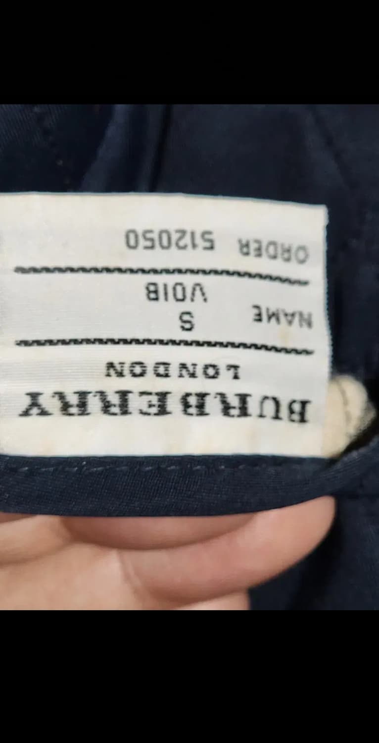 (S) 버버리 퀼팅자켓 네이비 누빔점퍼 안감 노바체크  상품이미지6