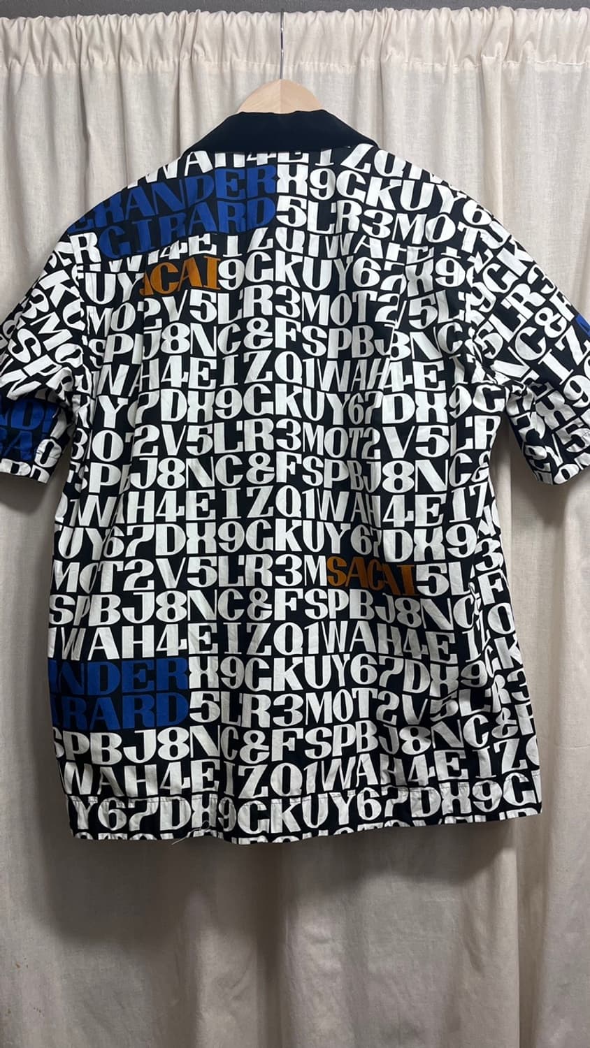 SACAI 사카이 그래픽 벨벳 카라 오픈카라셔츠 1 상품이미지7