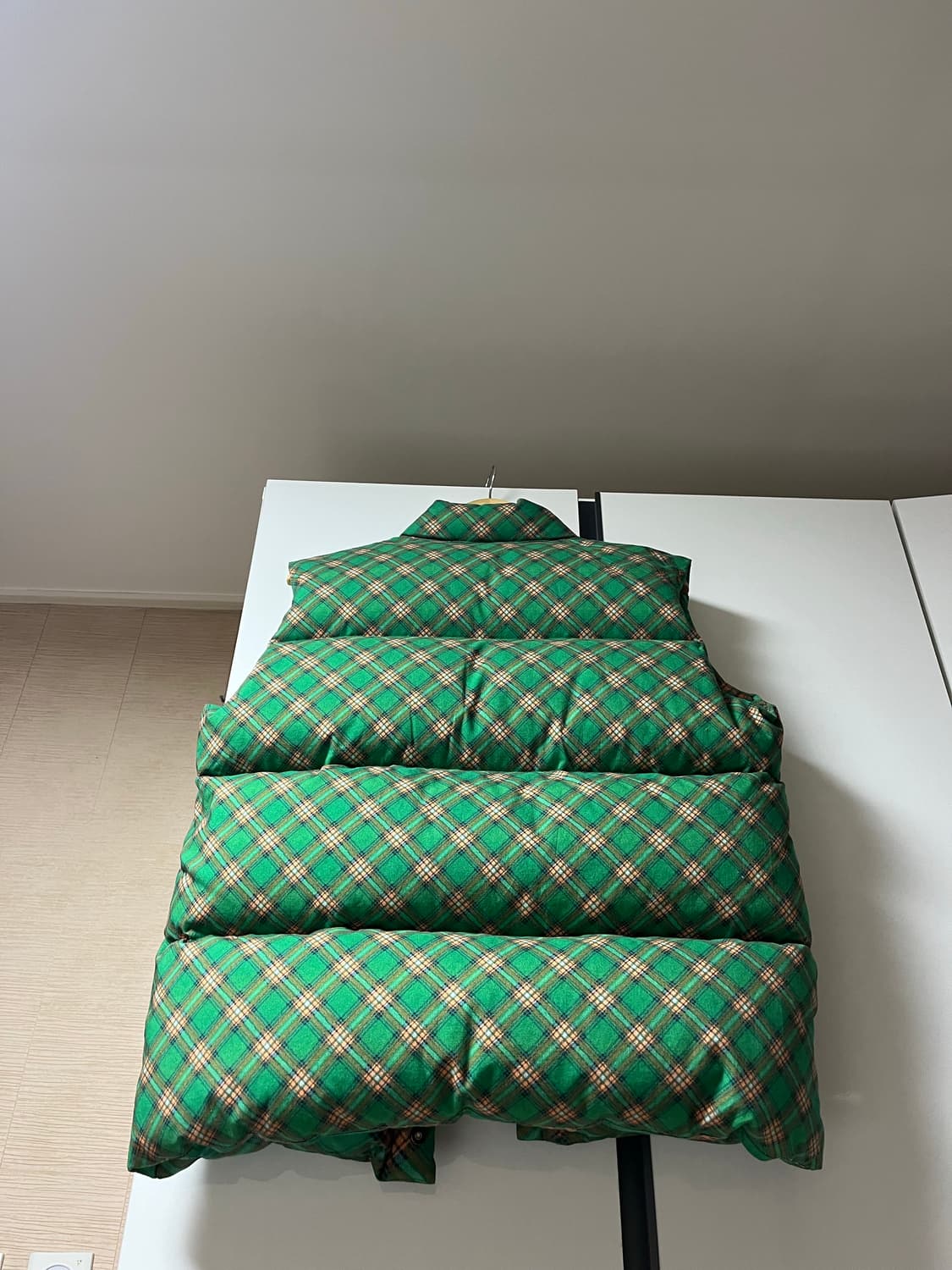 [L] ERL 패딩조끼 푸퍼 베스트 그린 상품이미지2