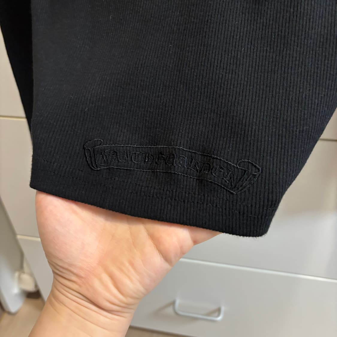 Faith Guarder 펑크 크로스 로고 골지 티셔츠 상품이미지5