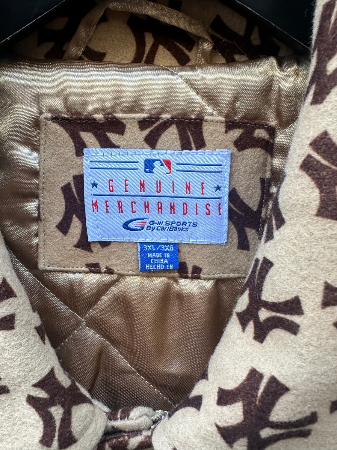 빈티지 90s G-III 뉴욕 양키즈 레터링 울 바시티 자켓 상품이미지3