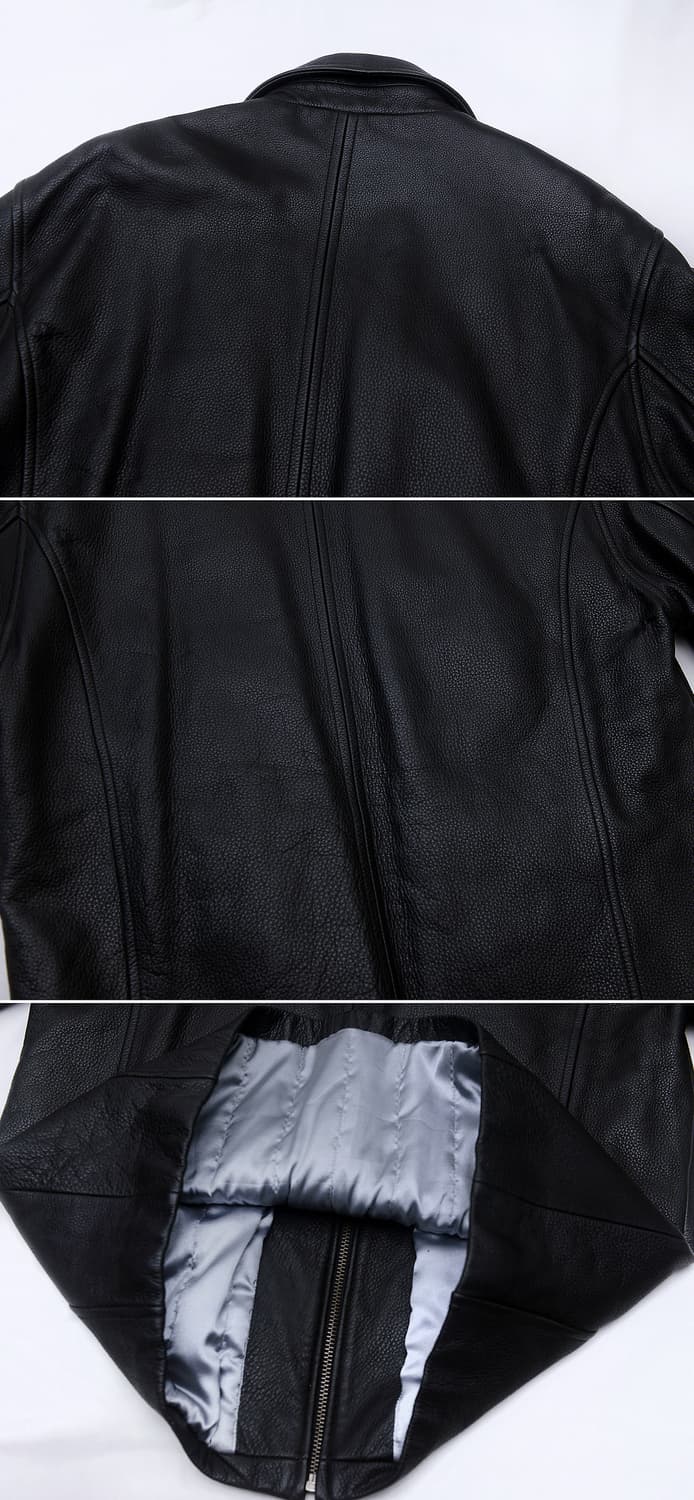 모리셔스 풀그레인 버팔로 가죽 싱글 라이더 자켓 (L / 105+) 상품이미지5