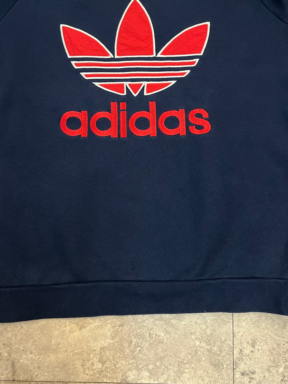 아디다스 기모 맨투맨 네이비 XL #csz2572  상품이미지6