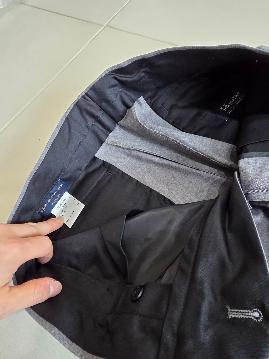 브룩스브라더스 고급 테일러라인 울 슬랙스 새상품 상품이미지3