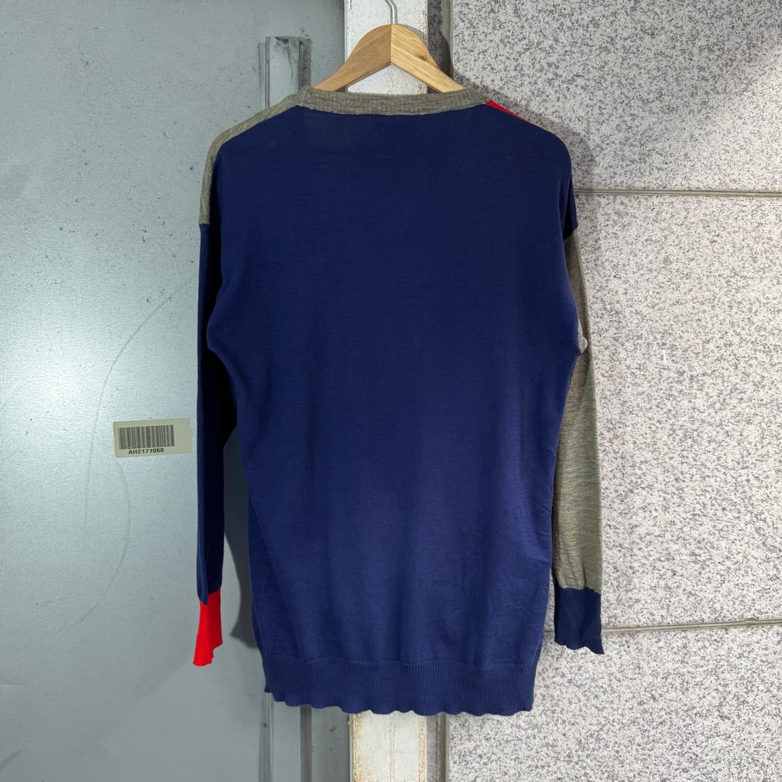 디젤 로고 블럭 얀 가디건 상품이미지2