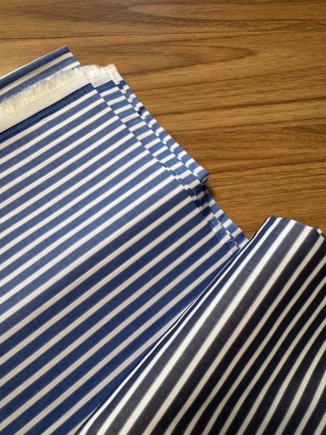 미사용 이탈리아 수입 셔츠원단 2매분량 상품이미지1