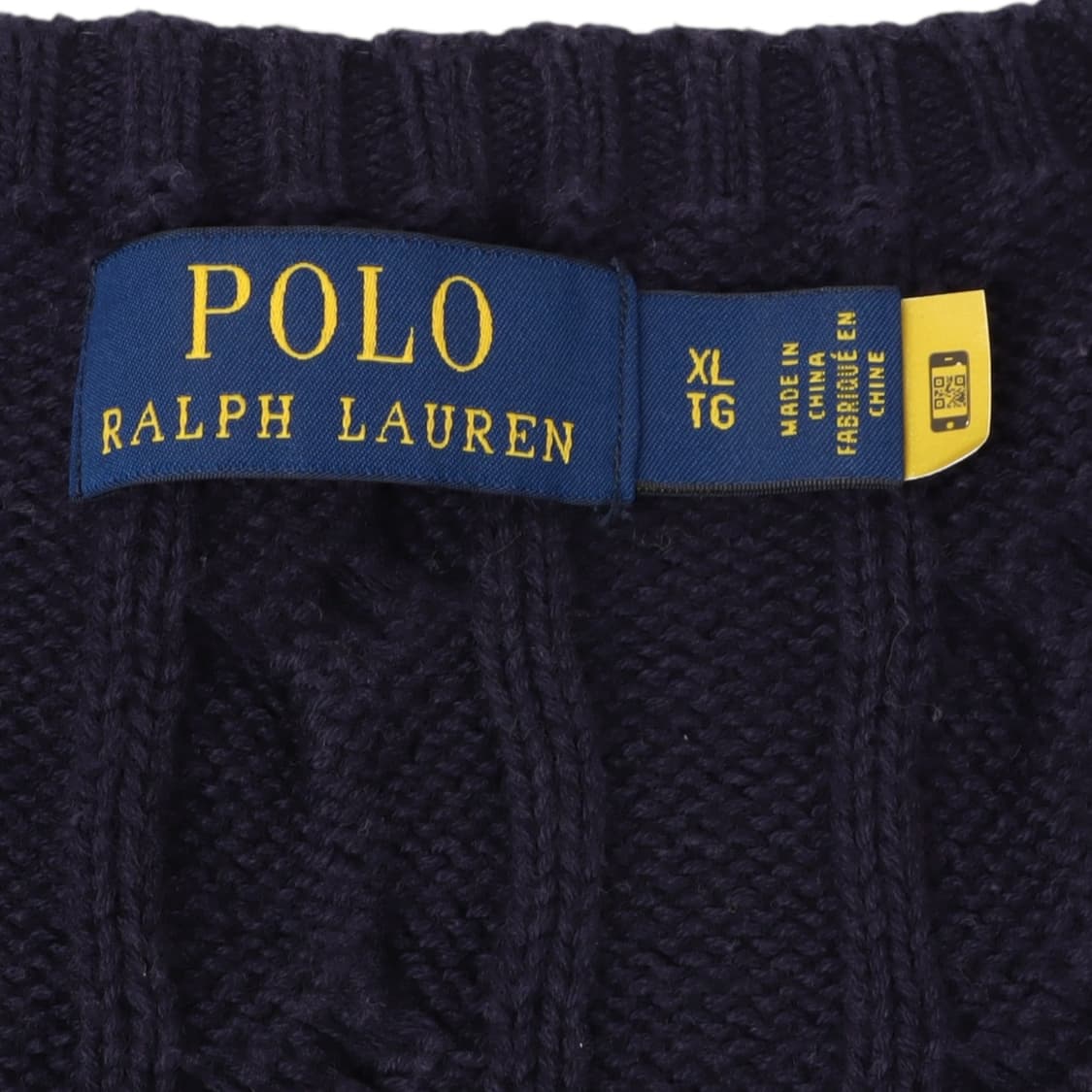 폴로 랄프로렌 QR 네이비 케이블 니트 상품이미지8