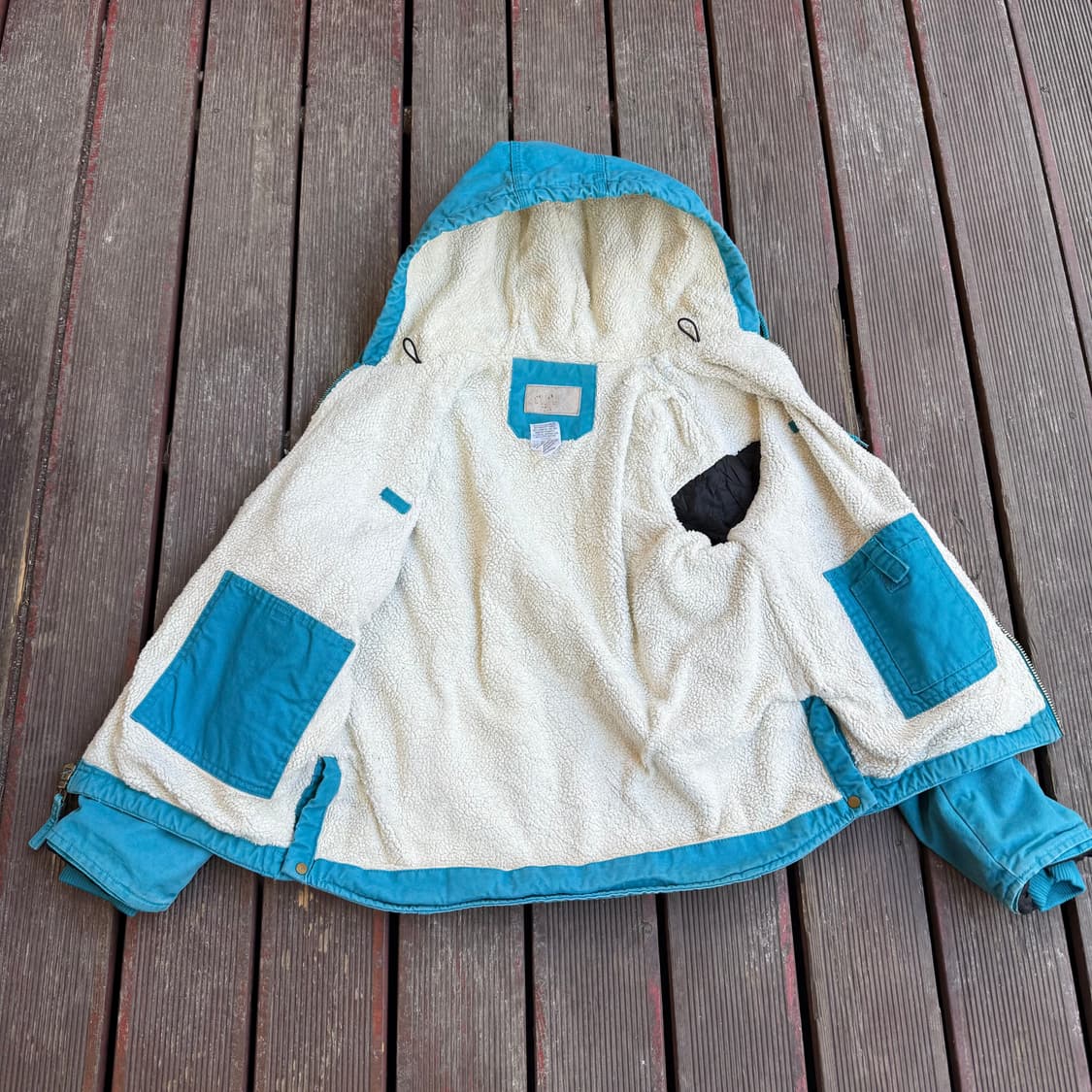 빈티지 후드 워크자켓 스카이 상품이미지3