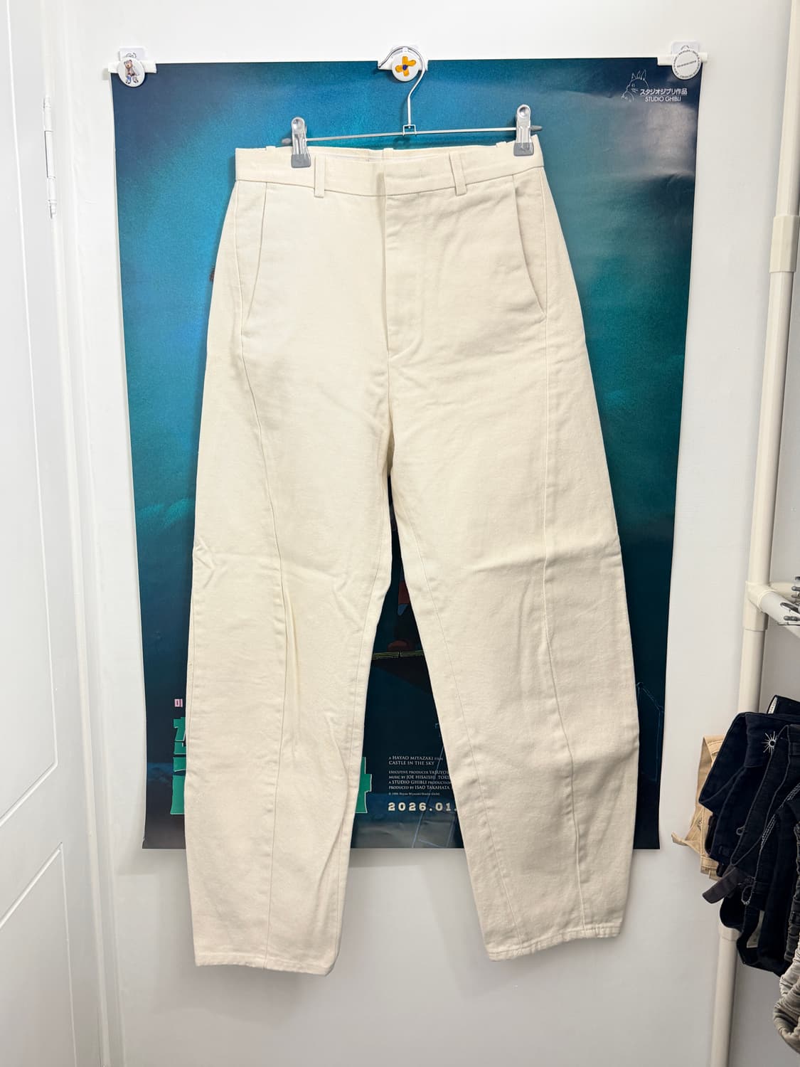 인템포무드 / 커브드 와이드 데님 팬츠 상품이미지3