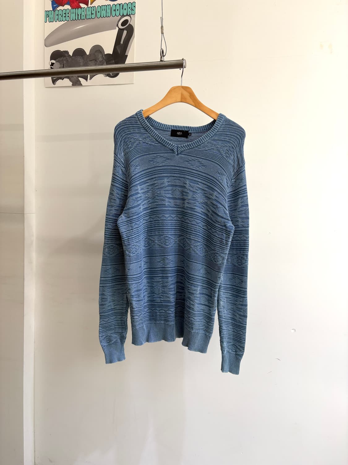 AZUL 브이넥 니트 상품이미지1