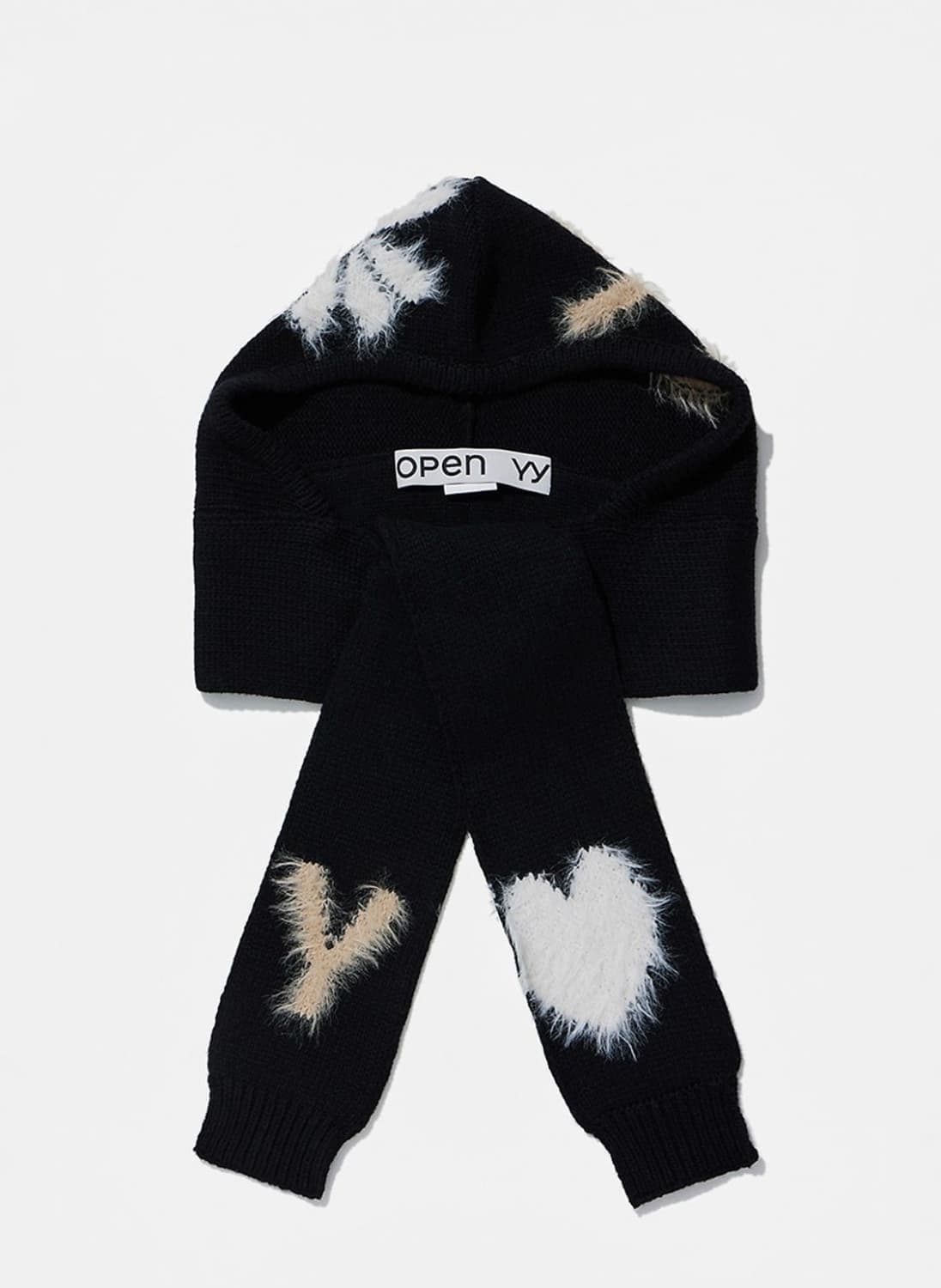 오픈와이와이 자카드 후디 머플러 상품이미지1