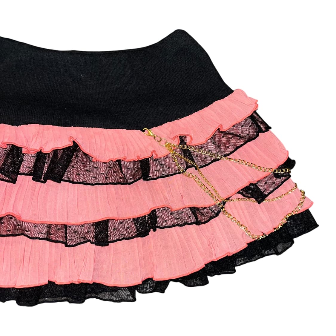 Skinny Lip 스키니립 체인 캉캉 밴딩 스커트 갸루y2k 상품이미지2