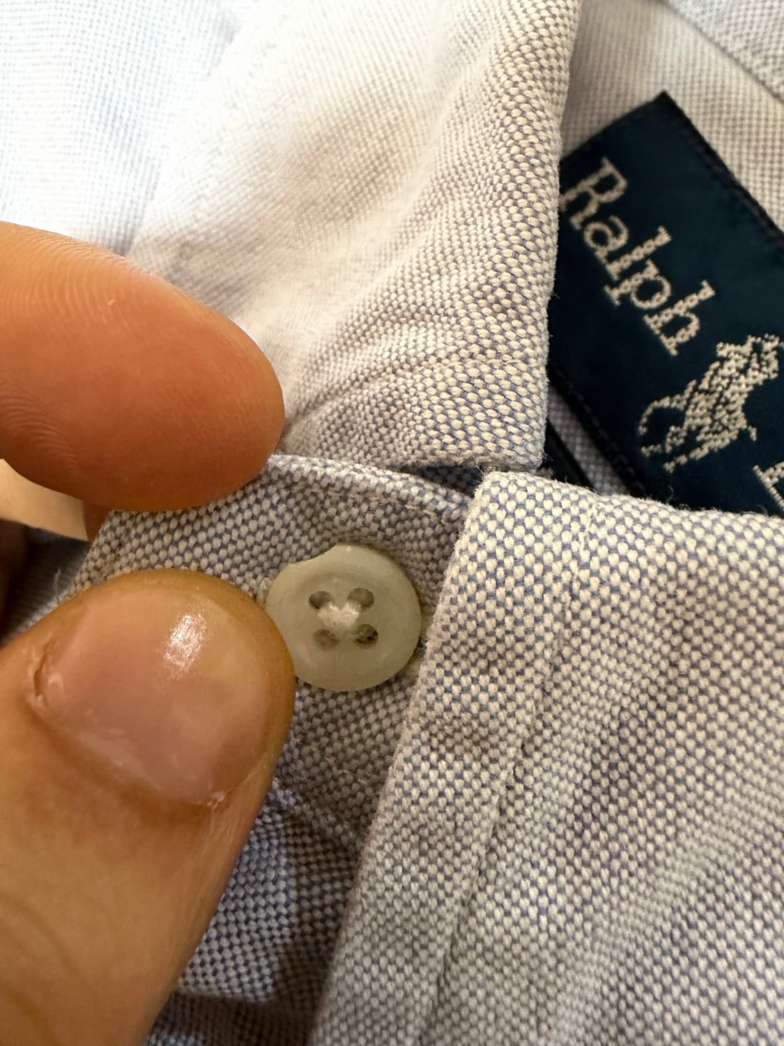 M) 폴로 랄프로렌 클래식핏 옥스포드 반팔셔츠 하늘색 상품이미지8