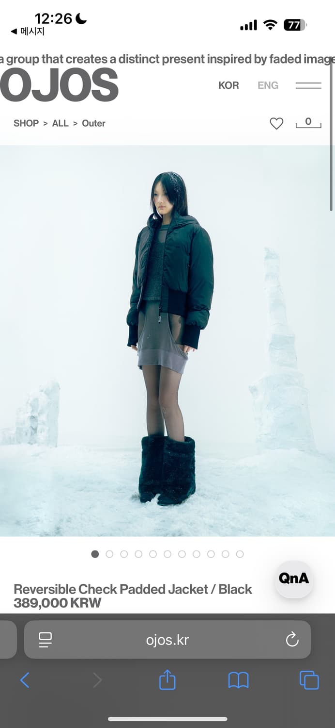 ojos 신상 패딩 상품이미지1