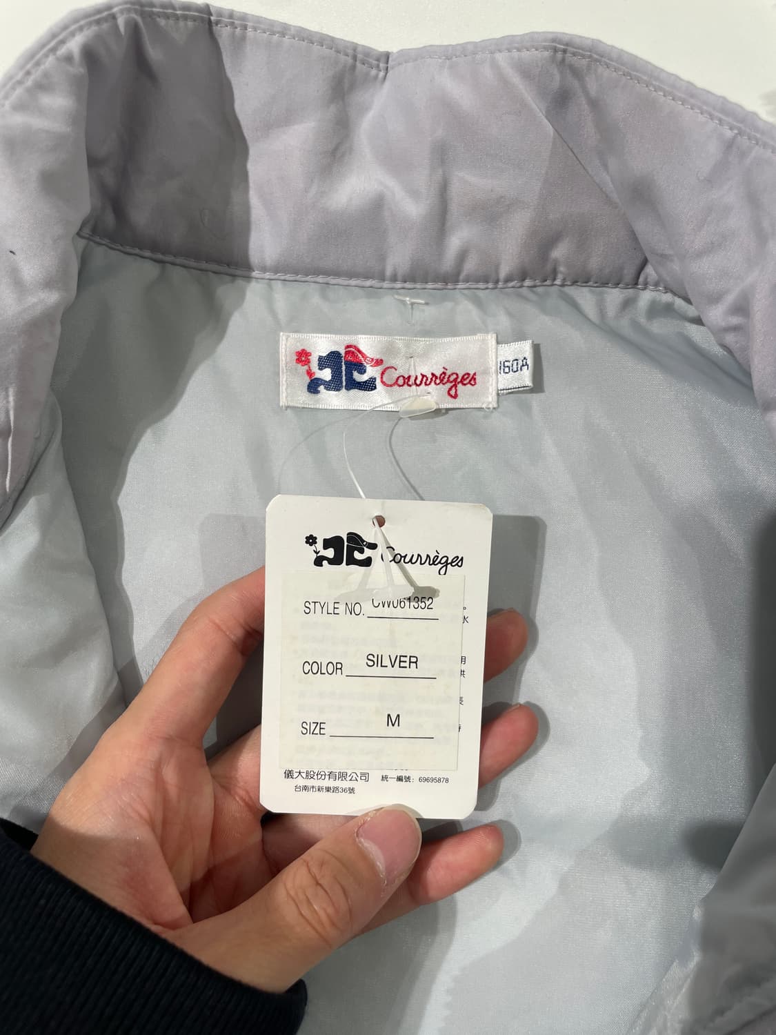 꾸레쥬 퍼플 실버 로고 폴리에스테르 베스트 상품이미지7