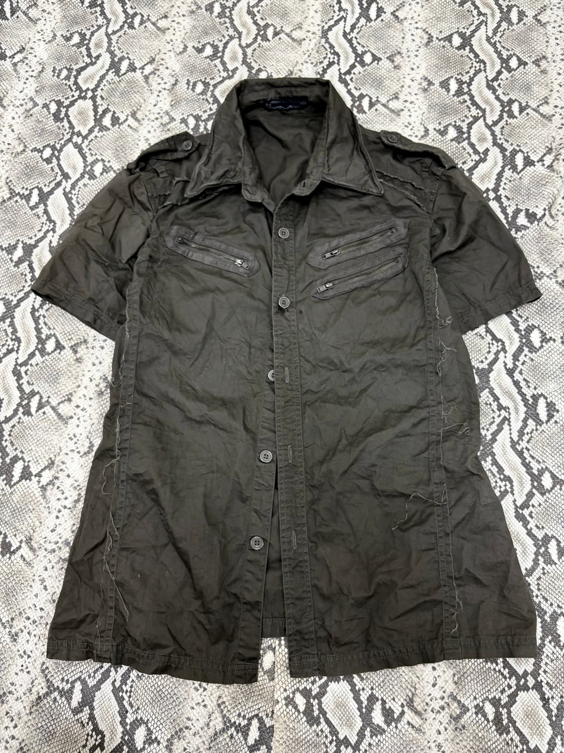 “Vintage”Grunge Mood Double Zipper Detai 상품이미지4