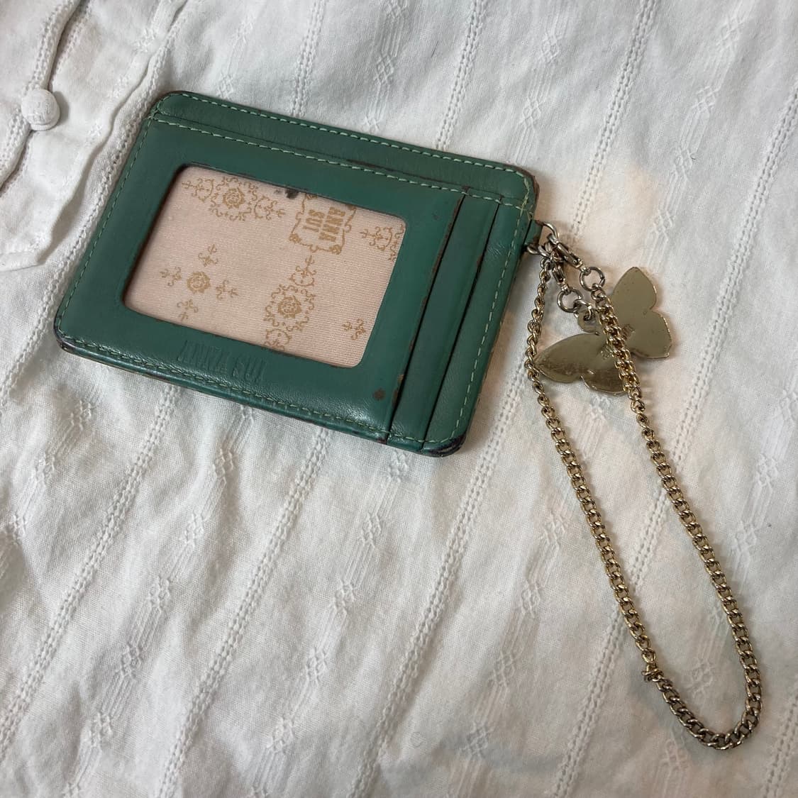 빈티지 엔틱 안나수이 에나멜 나비 민트지갑 상품이미지2