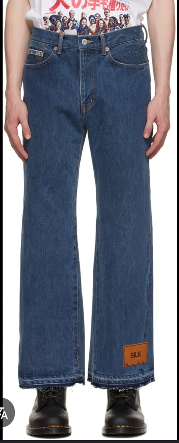 더블렛 업싸이클 오리지널 패치워크 부츠컷 데님 상품이미지2