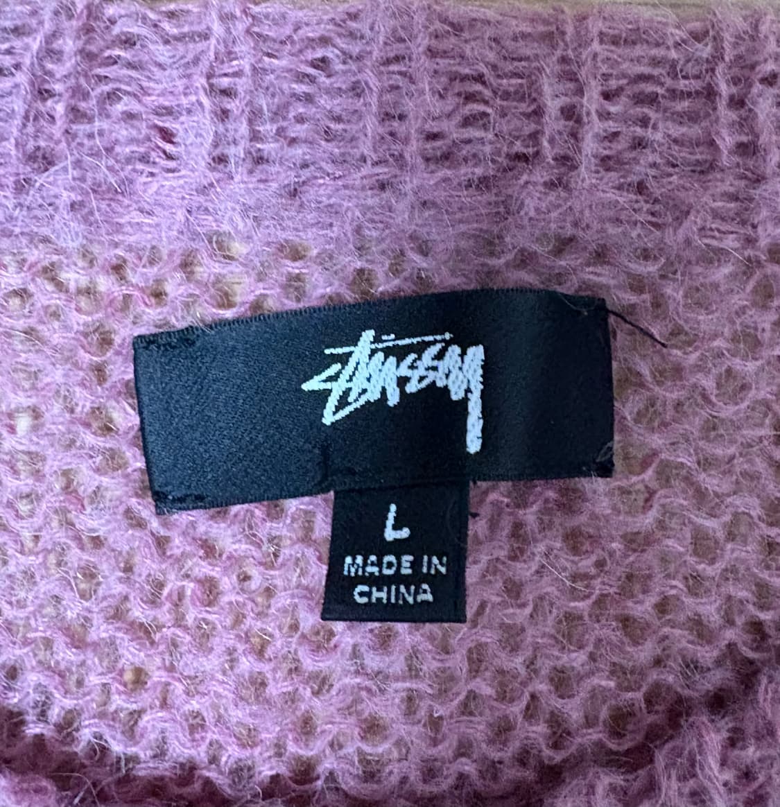 Stussy loose knit logo sweater 상품이미지3