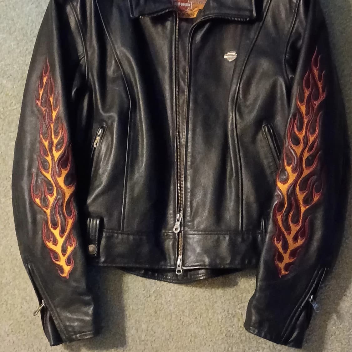 할리데이비슨 플레임 라이드 프리 레더 자켓 상품이미지1