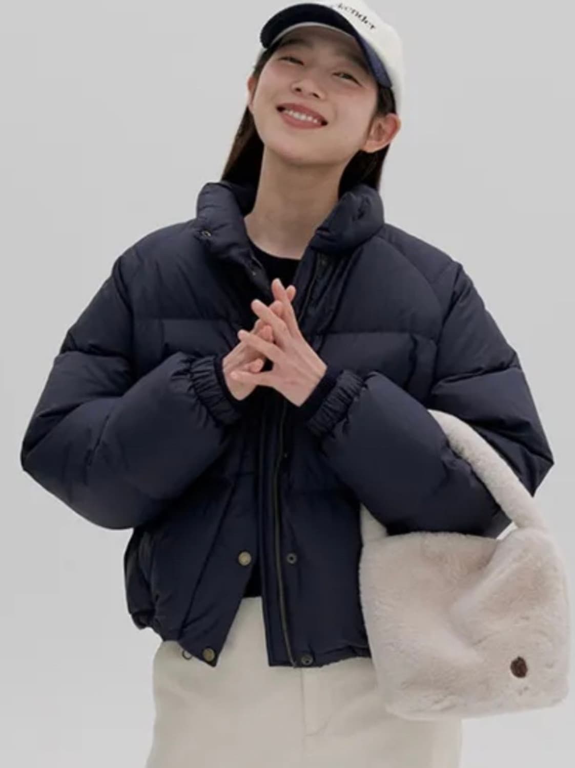 케즈 래글런 클래식 숏패딩(KD2DJF4102FNAY) 상품이미지1