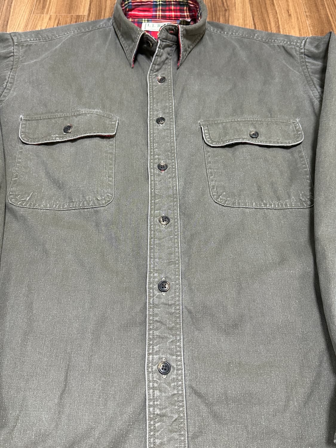 엘엘빈 헤비코튼 셔츠 M[made in USA] 상품이미지4