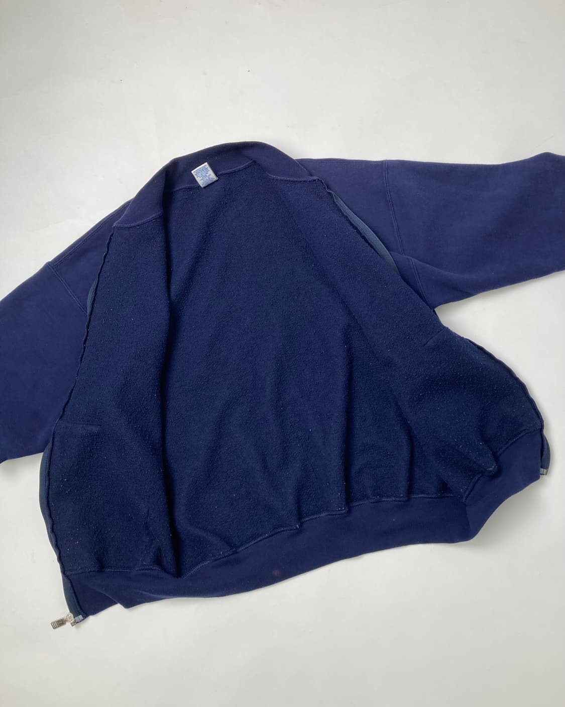 90s Russell Zip Up Sweatshirt (navy) 상품이미지6