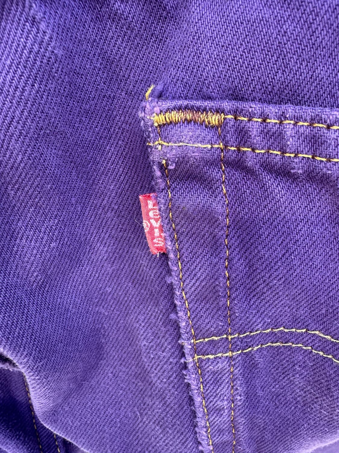90s 리바이스 501 퍼플데님 상품이미지7