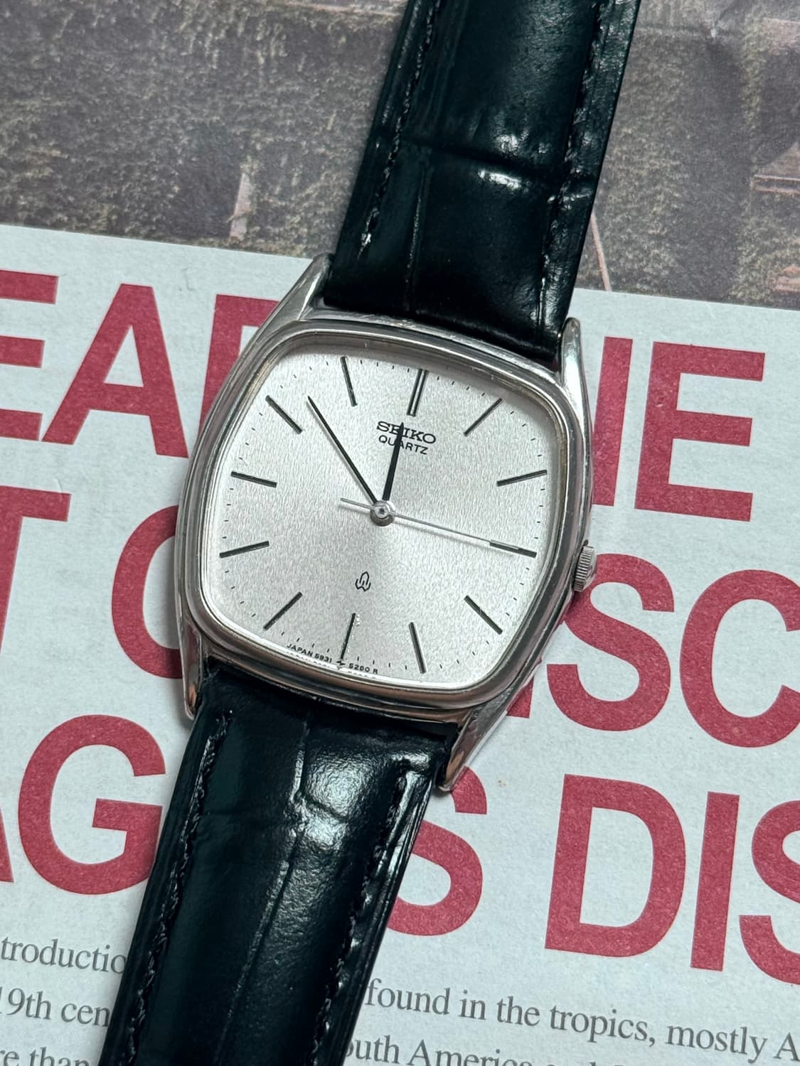 Seiko 세이코 쿼츠 스퀘어 서리발 다이얼 1980 상품이미지1