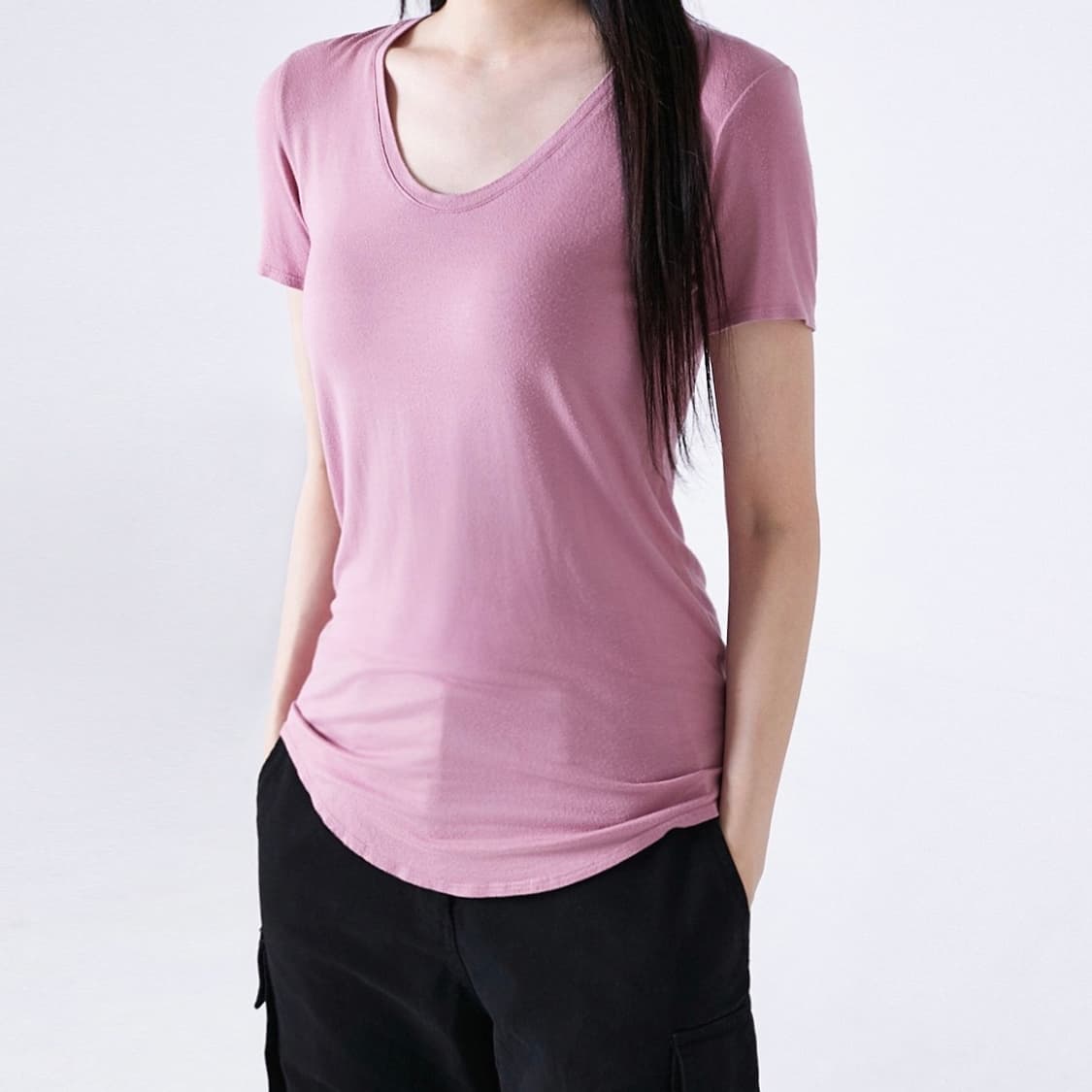 Scoop Neck T-Shirt 상품이미지1