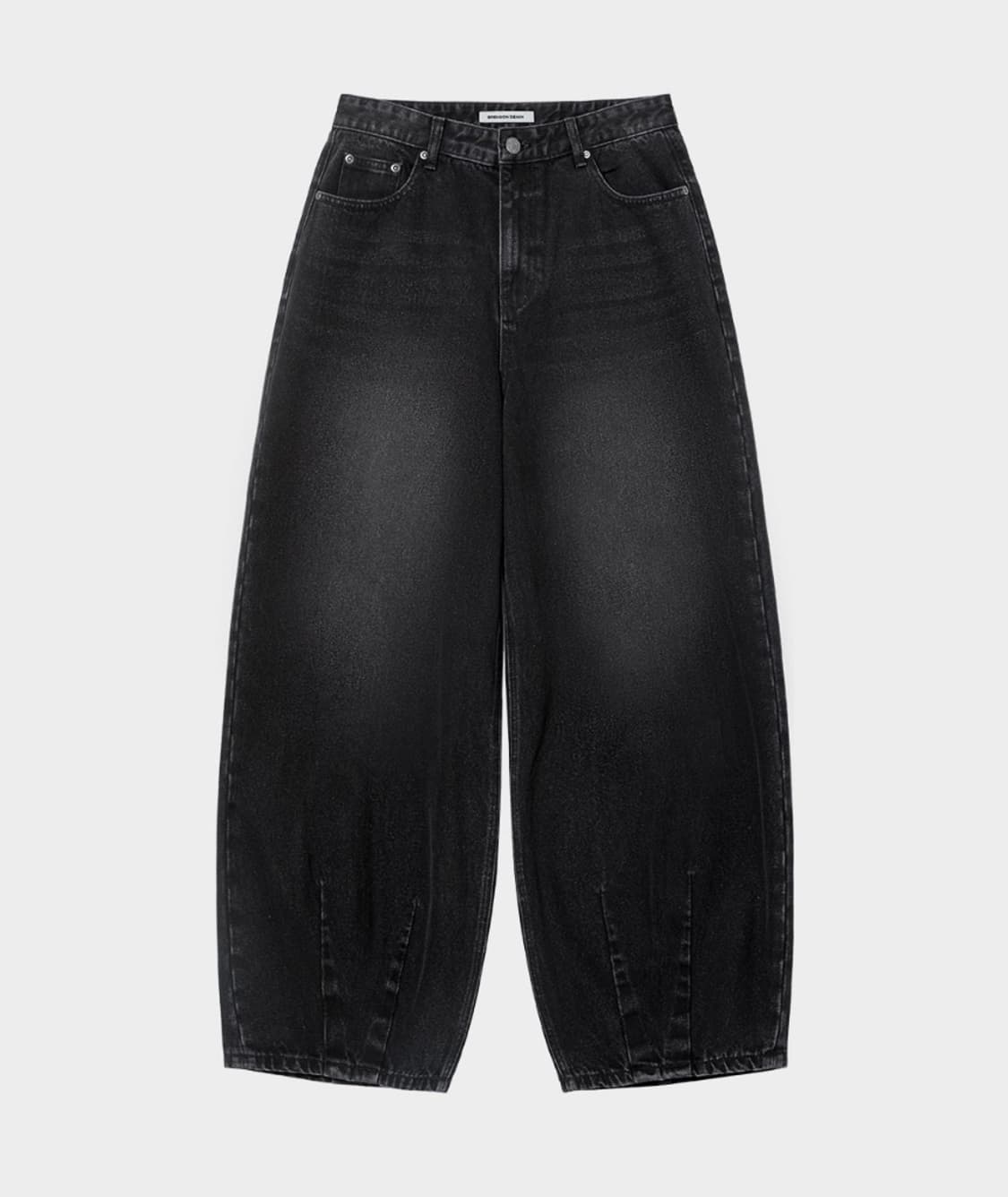 로우 다트 벌룬 데님 팬츠 ( 워시드 블랙 ) 상품이미지2