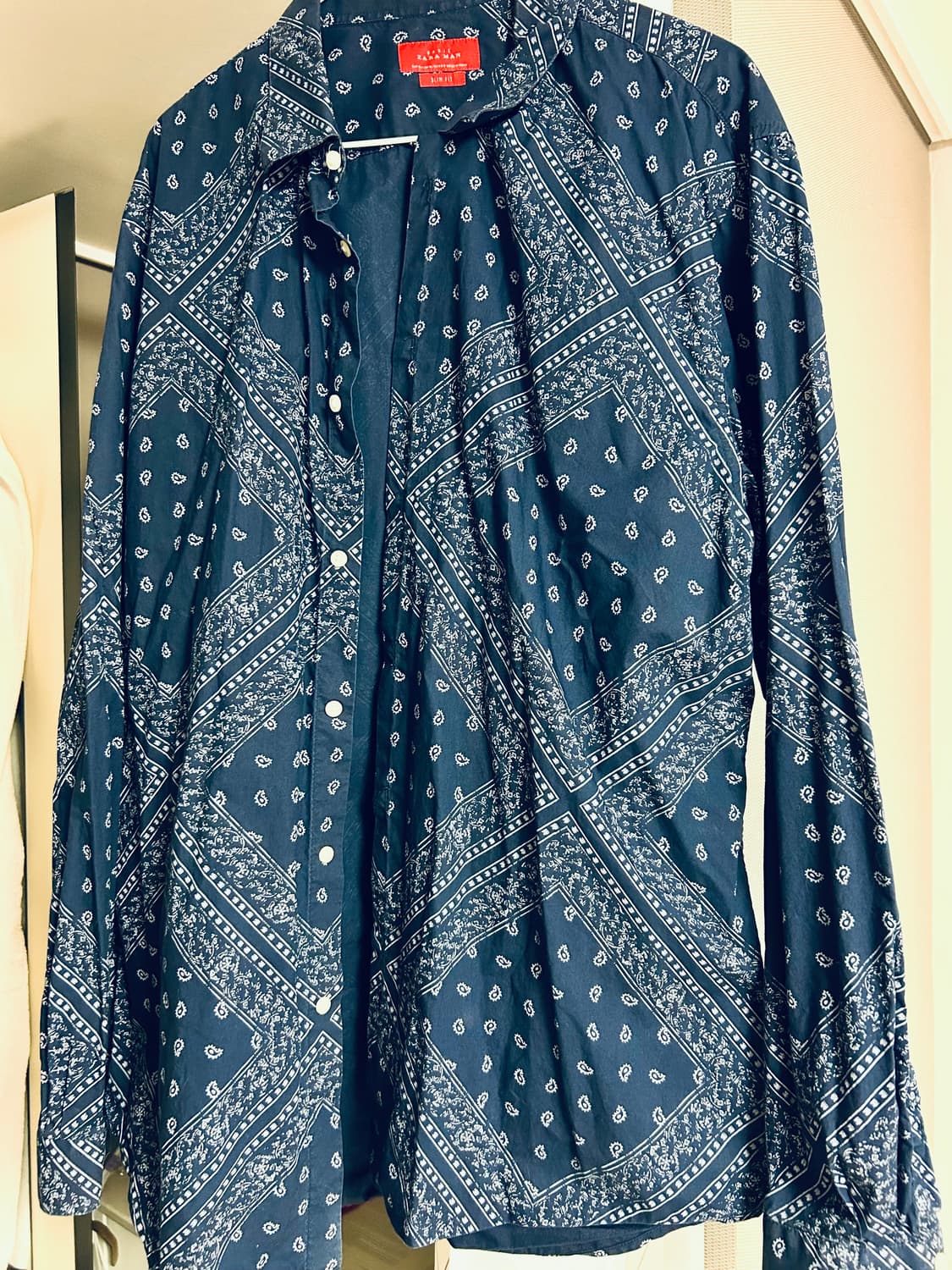 XL) 자라 페이즐리 버튼업 셔츠 상품이미지1