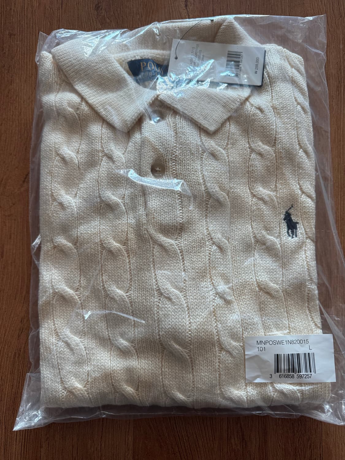 랄프로렌 반팔 카라니트 L사이즈 상품이미지1