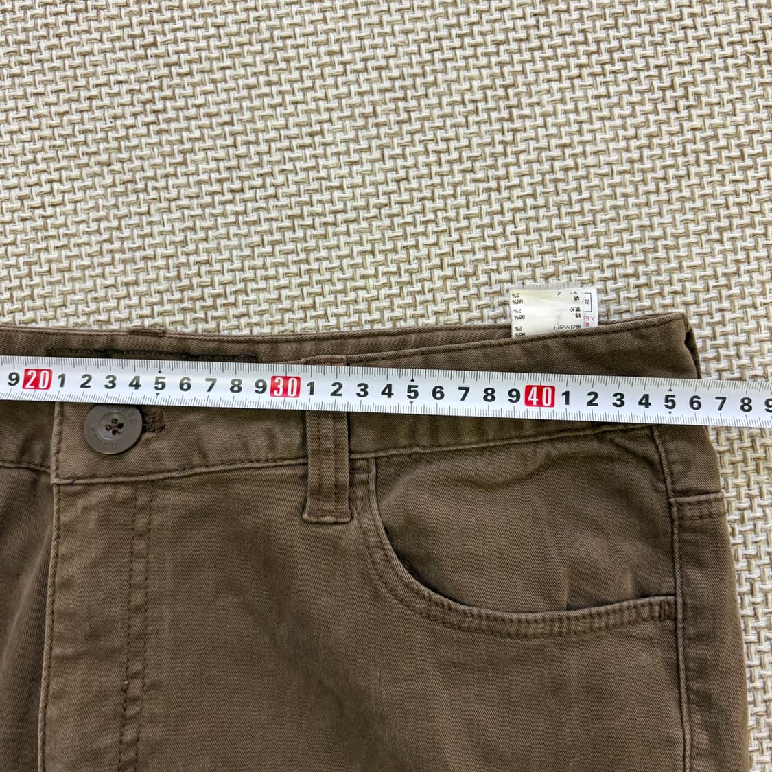 34 게스 남성 브라운 바지 0619D2 상품이미지5